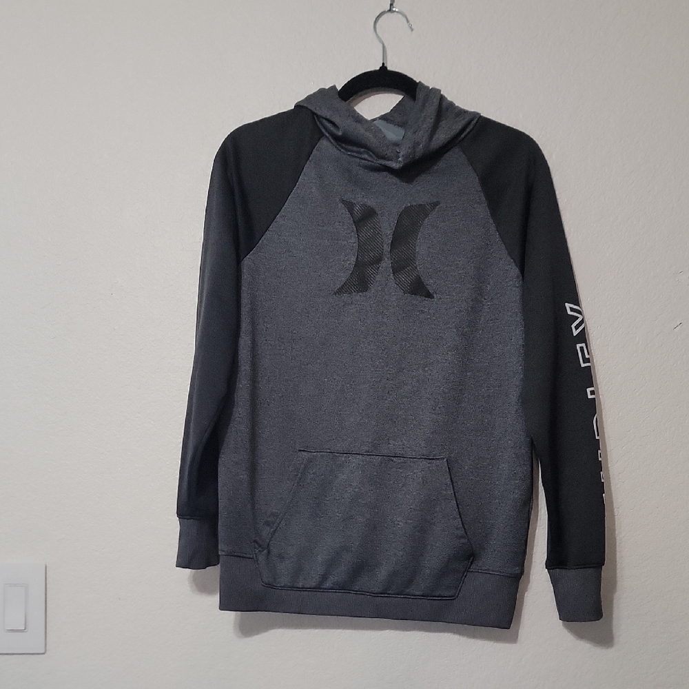 Hurley Charcoal and Black Hoodie